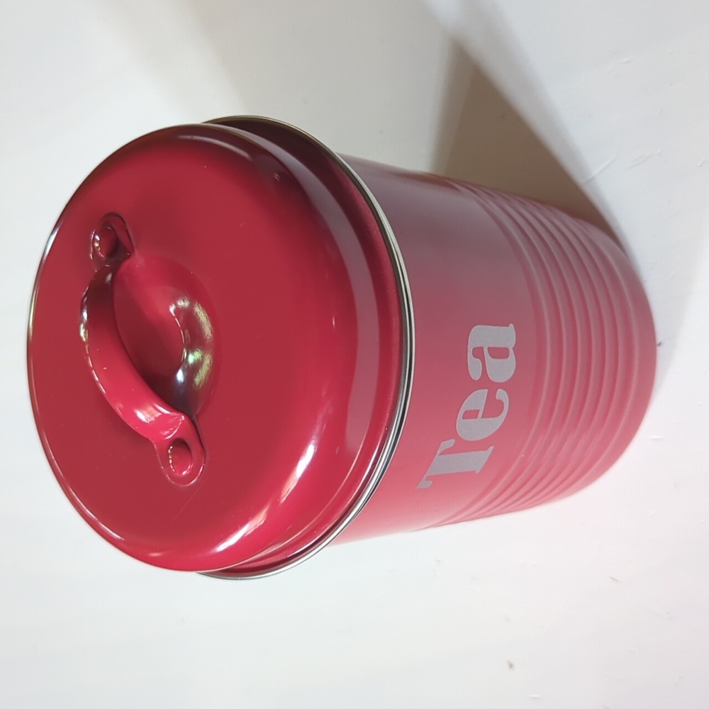 New Typhoon Vintage Kitchen Red Tea Canister